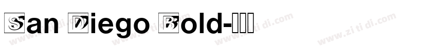 San Diego Bold字体转换
